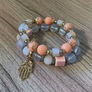 NWOT Beaded Tassel Bracelet Set of 3